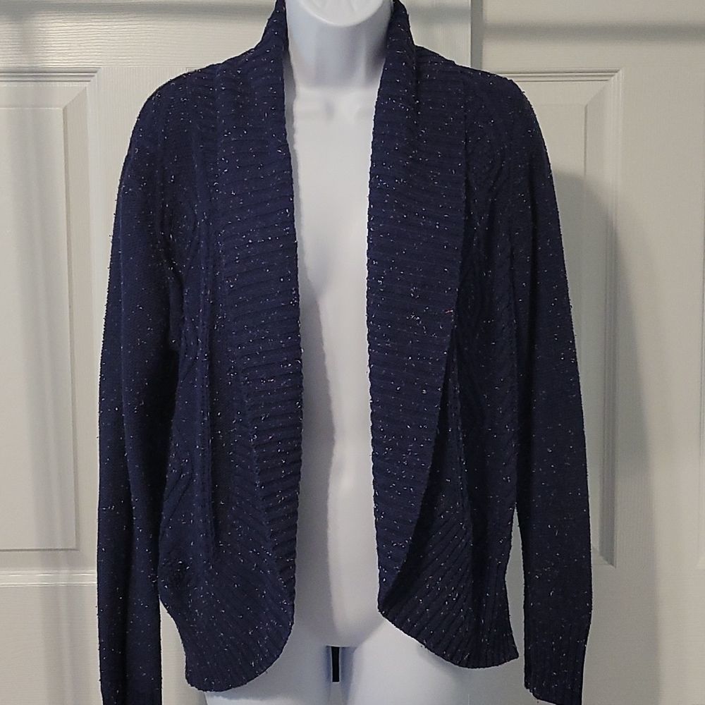 Mossimo navy open front shawl cardigan